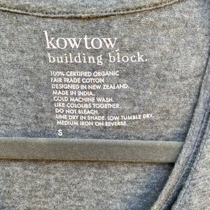 Kowtow wrap around dress. Organic cotton.